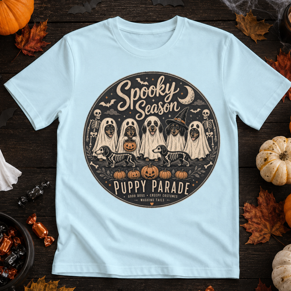 Spooky Season Puppy Parade Ghost Pup T-Shirt