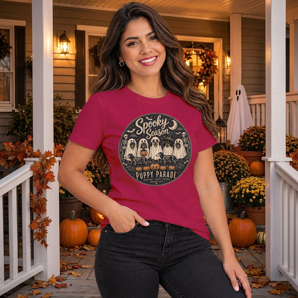 Spooky Season Puppy Parade Ghost Pup T-Shirt