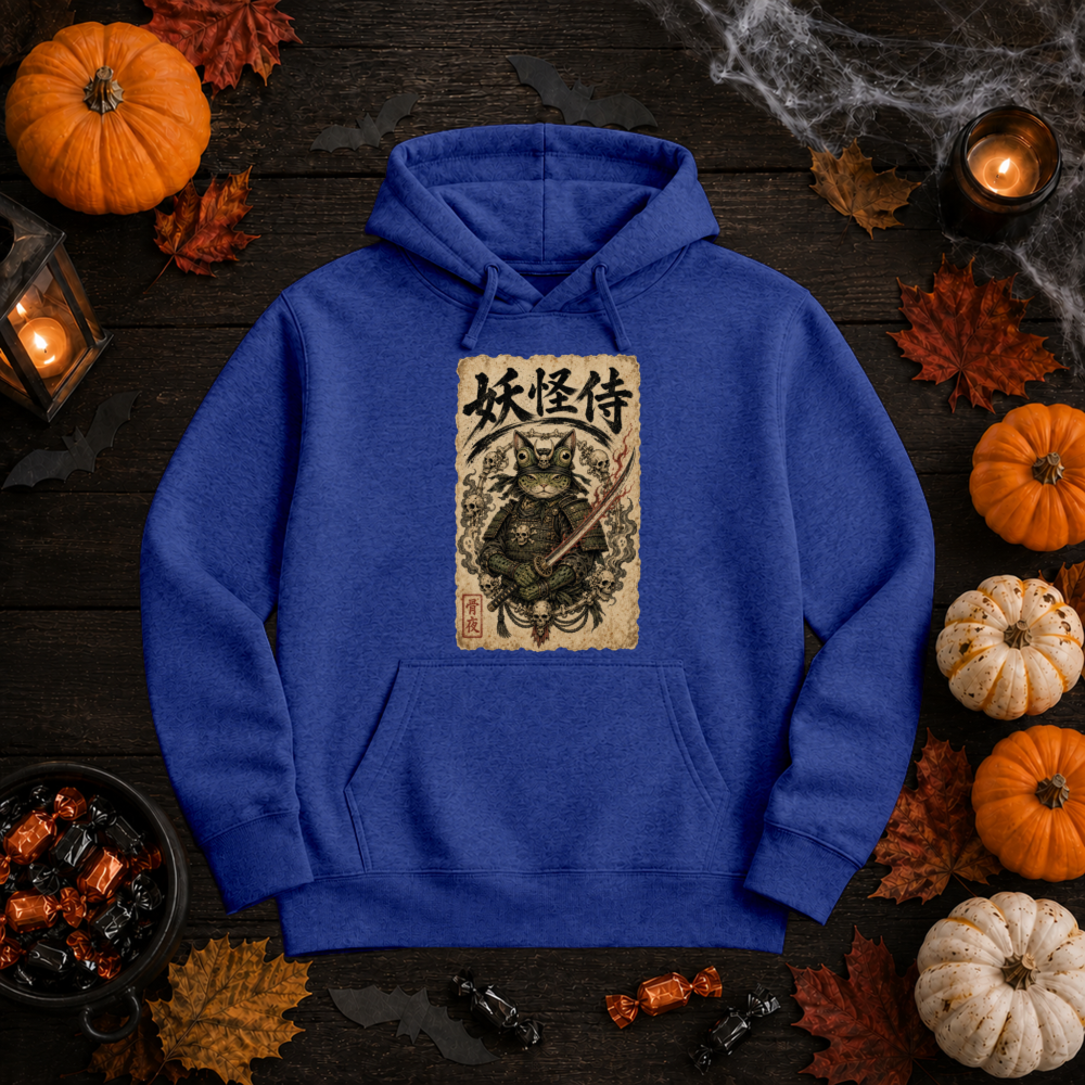 Halloween Samurai Skull Hoodie