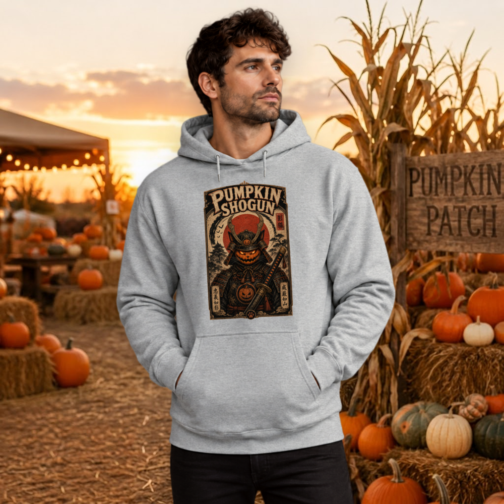 Vintage Pumpkin Samurai Hoodie