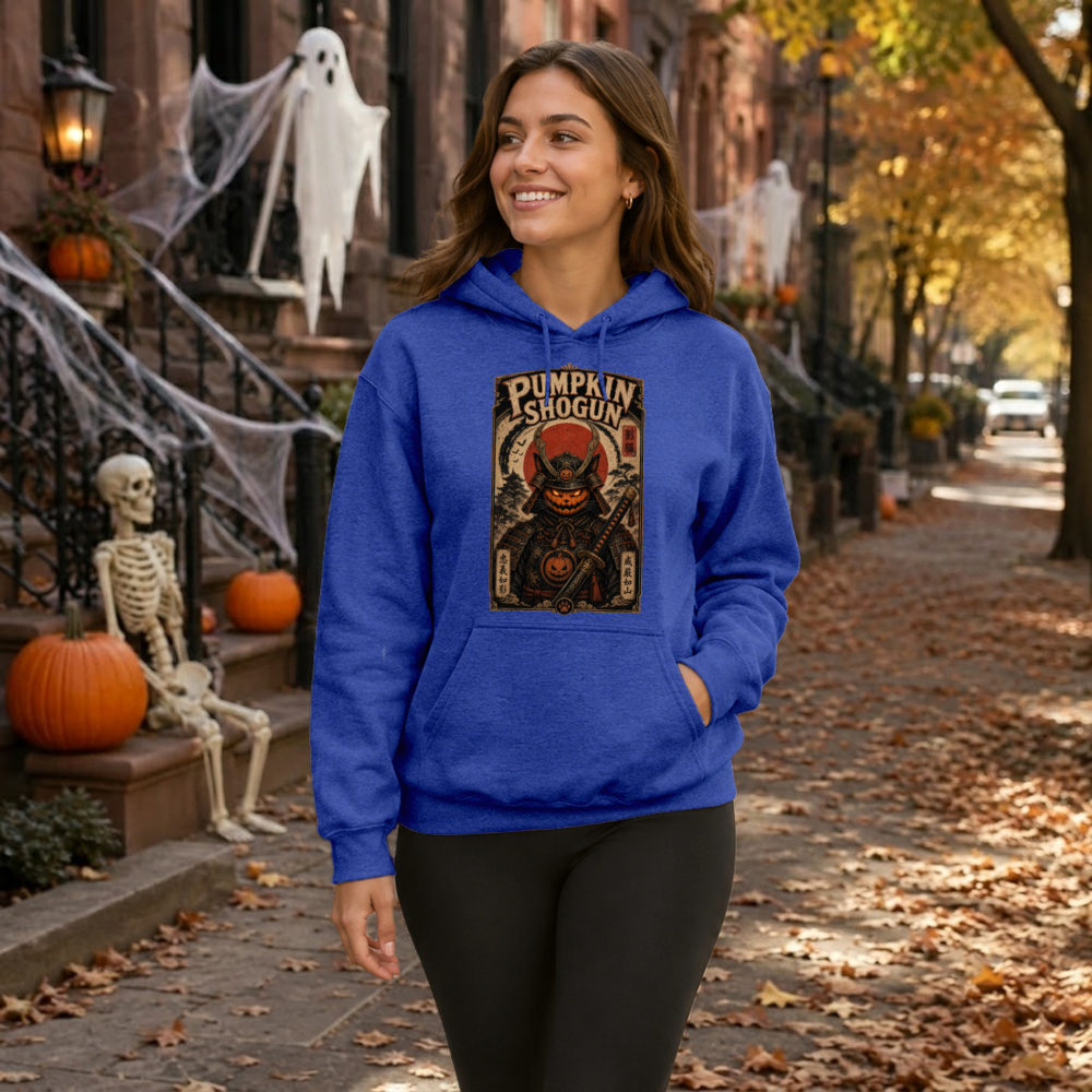 Vintage Pumpkin Samurai Hoodie