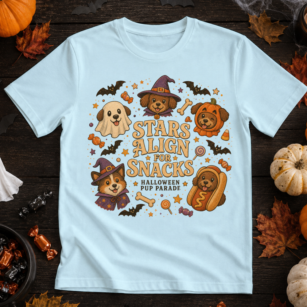 Stars Align for Snacks Halloween Pup T-Shirt