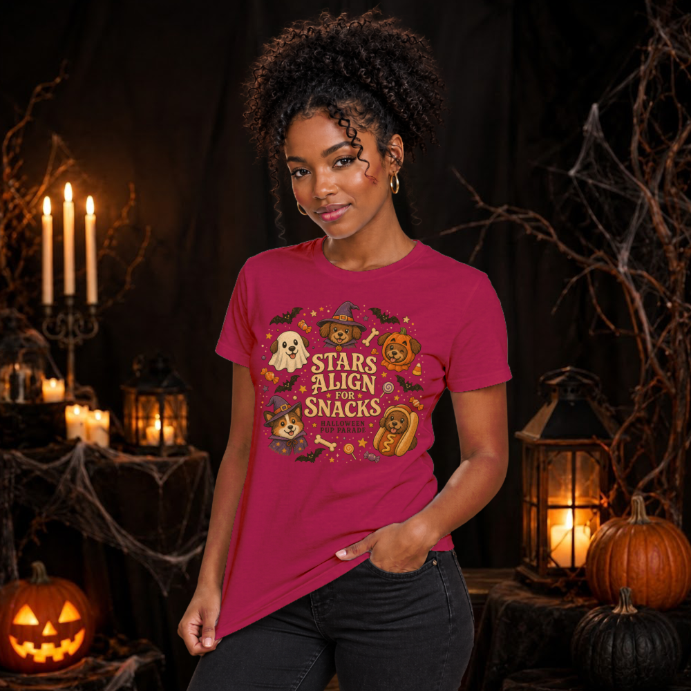 Stars Align for Snacks Halloween Pup T-Shirt