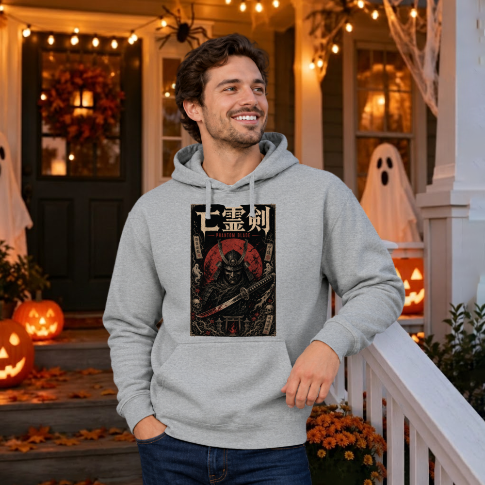 Halloween Samurai Mask Hoodie