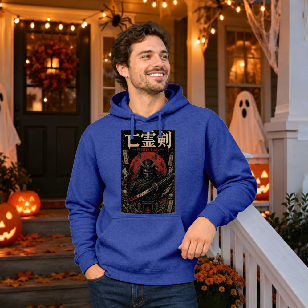 Halloween Samurai Mask Hoodie