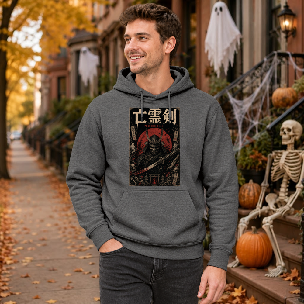 Halloween Samurai Mask Hoodie