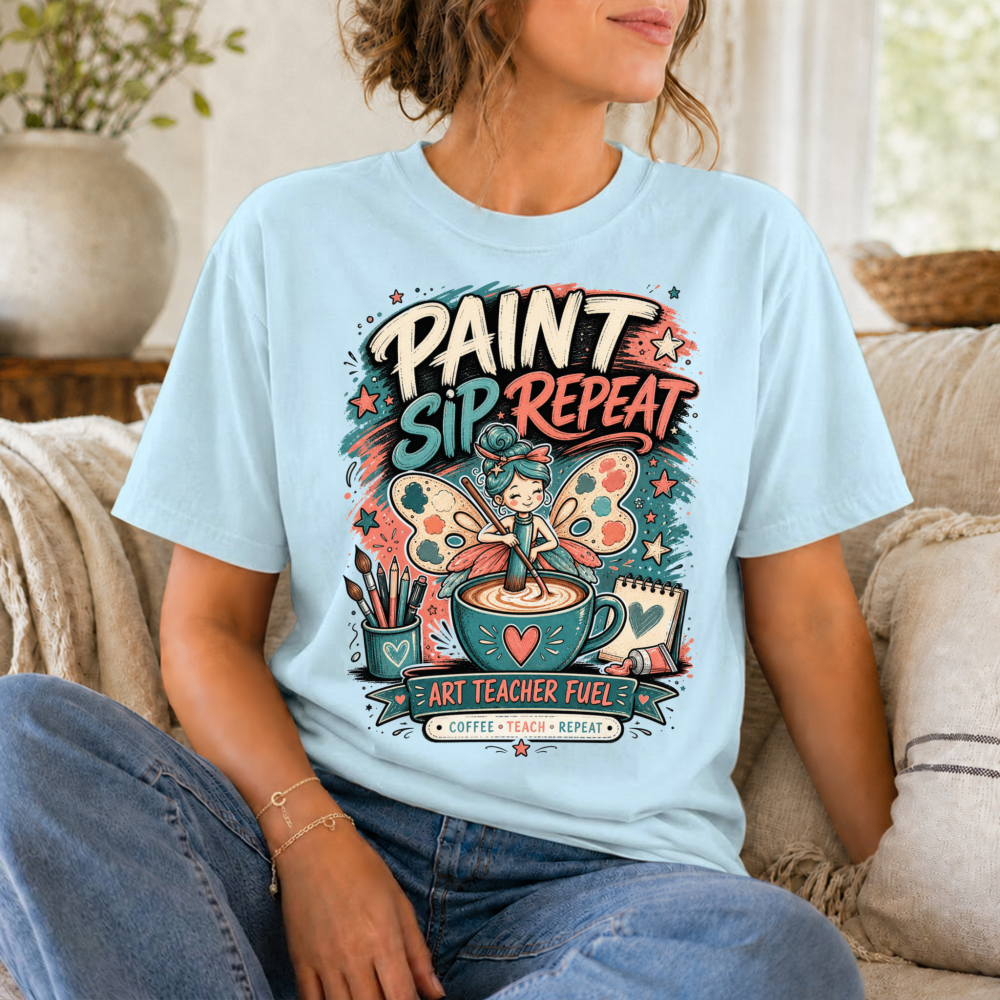 Coffee Teach Repeat T-Shirt