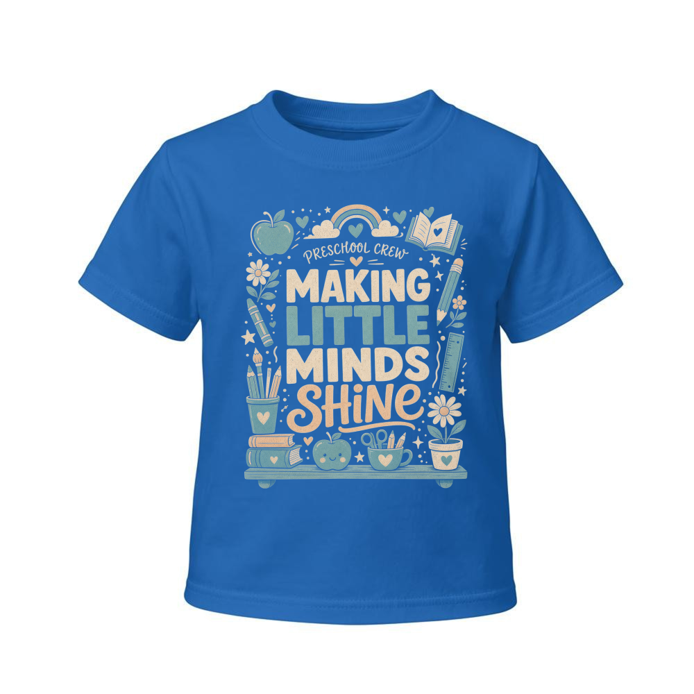 Teaching Tiny Humans Classroom Doodle Kids T-Shirt