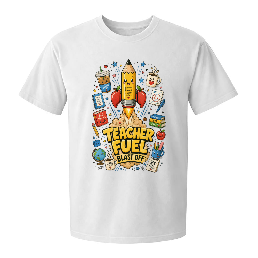 Coffee Teach Repeat Teacher T-Shirt