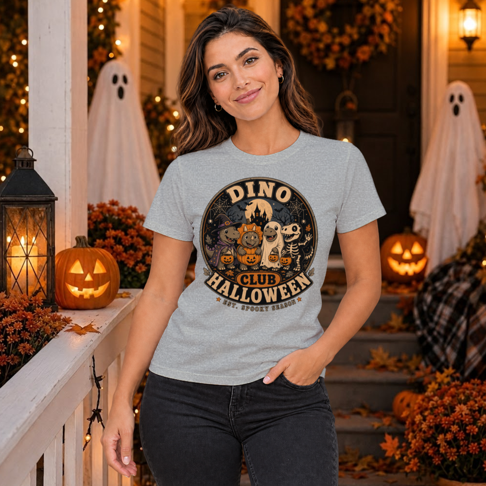 Vintage Halloween Dinosaur T-Shirt