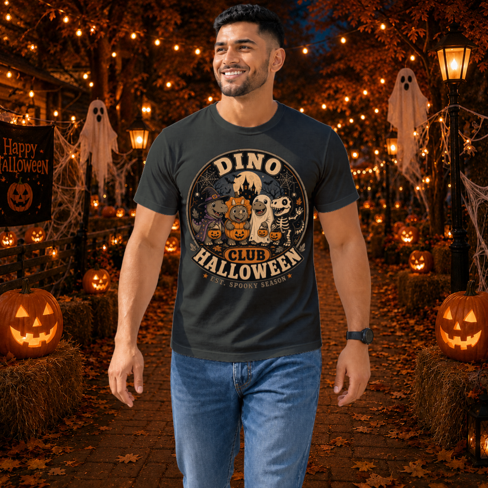Vintage Halloween Dinosaur T-Shirt