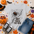 Don't Touch the Web Halloween Spider Youth T-Shirt