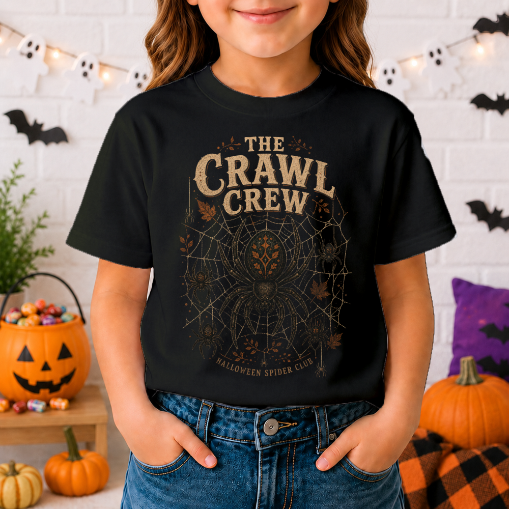 The Crawl Crew Vintage Spider Youth T-Shirt