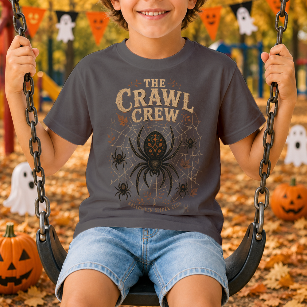 The Crawl Crew Vintage Spider Youth T-Shirt