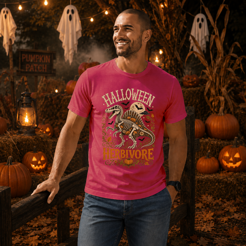 Halloween Herbivore Vintage Spinosaurus T-Shirt