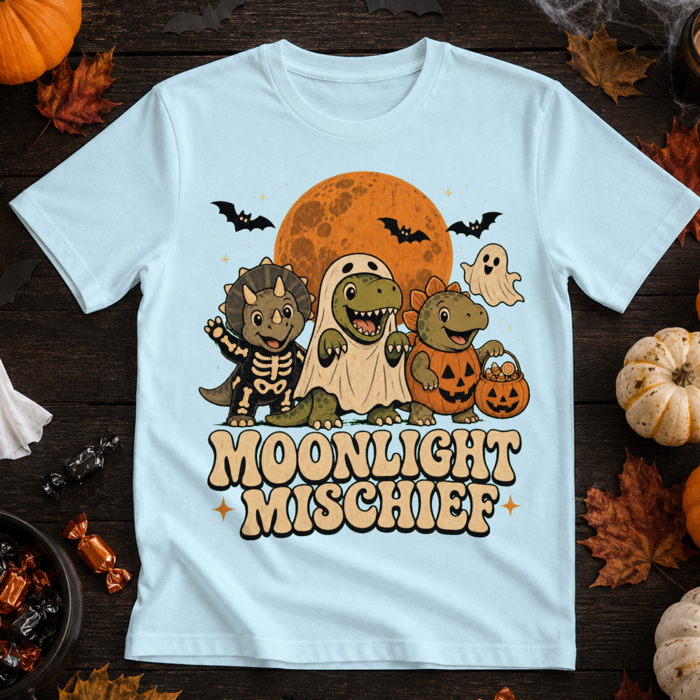 Moonlight Mischief Dinosaur Trio T-Shirt