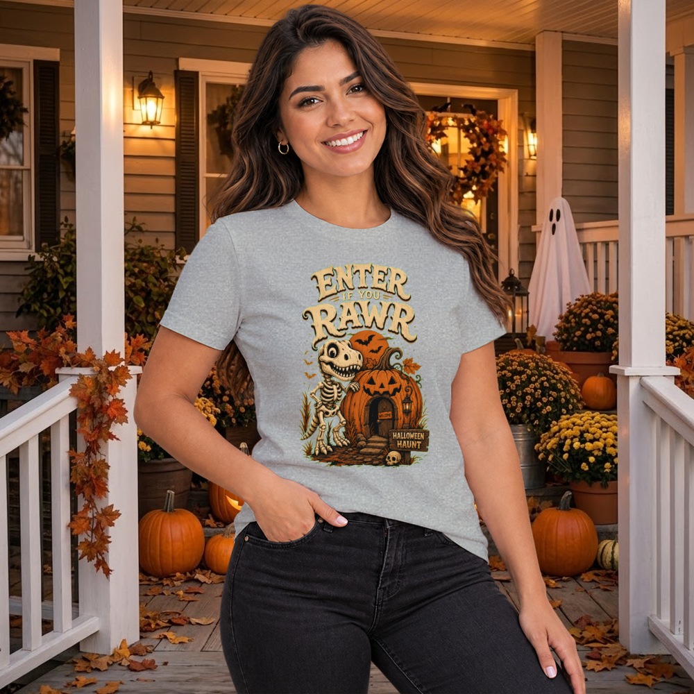 Enter If You Rawr Fossil Dino T-Shirt