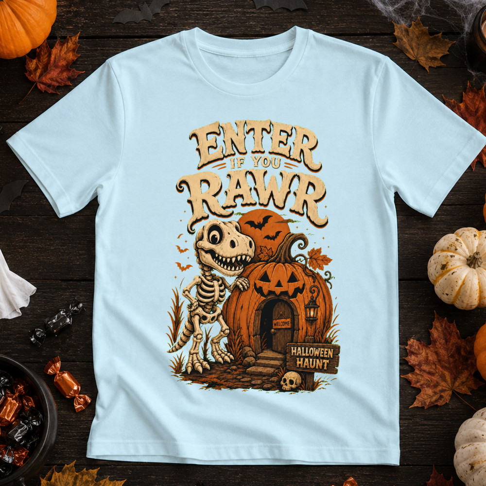 Enter If You Rawr Fossil Dino T-Shirt