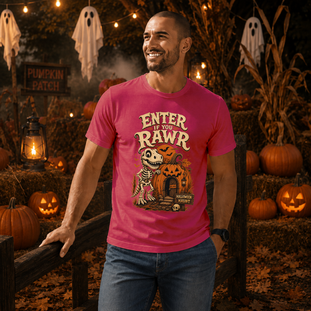 Enter If You Rawr Fossil Dino T-Shirt