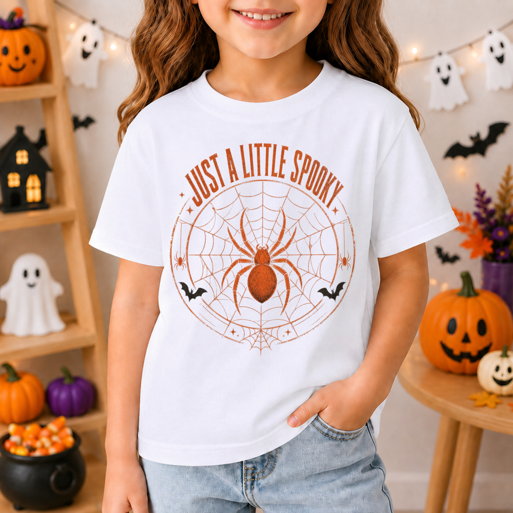 Just a Little Spooky Spider Youth T-Shirt