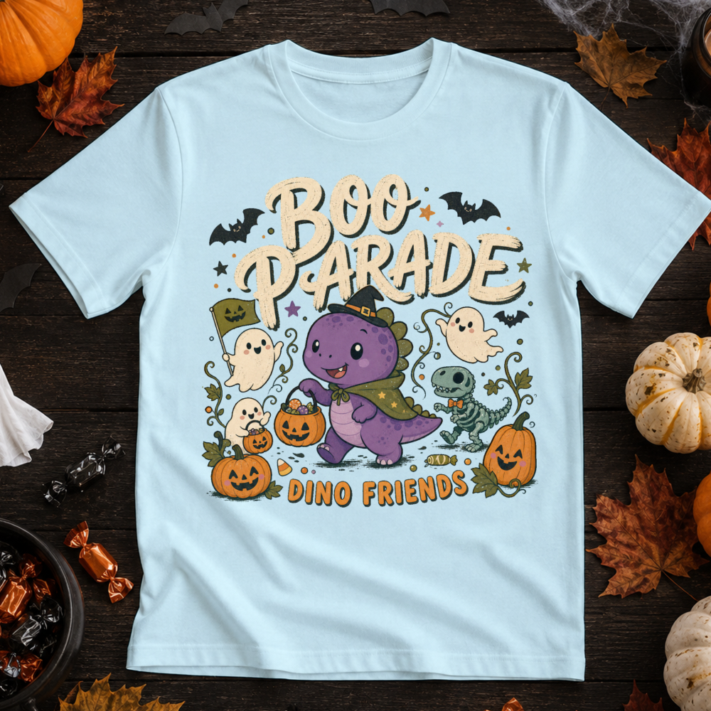 Boo Parade Halloween Dinosaur T-Shirt