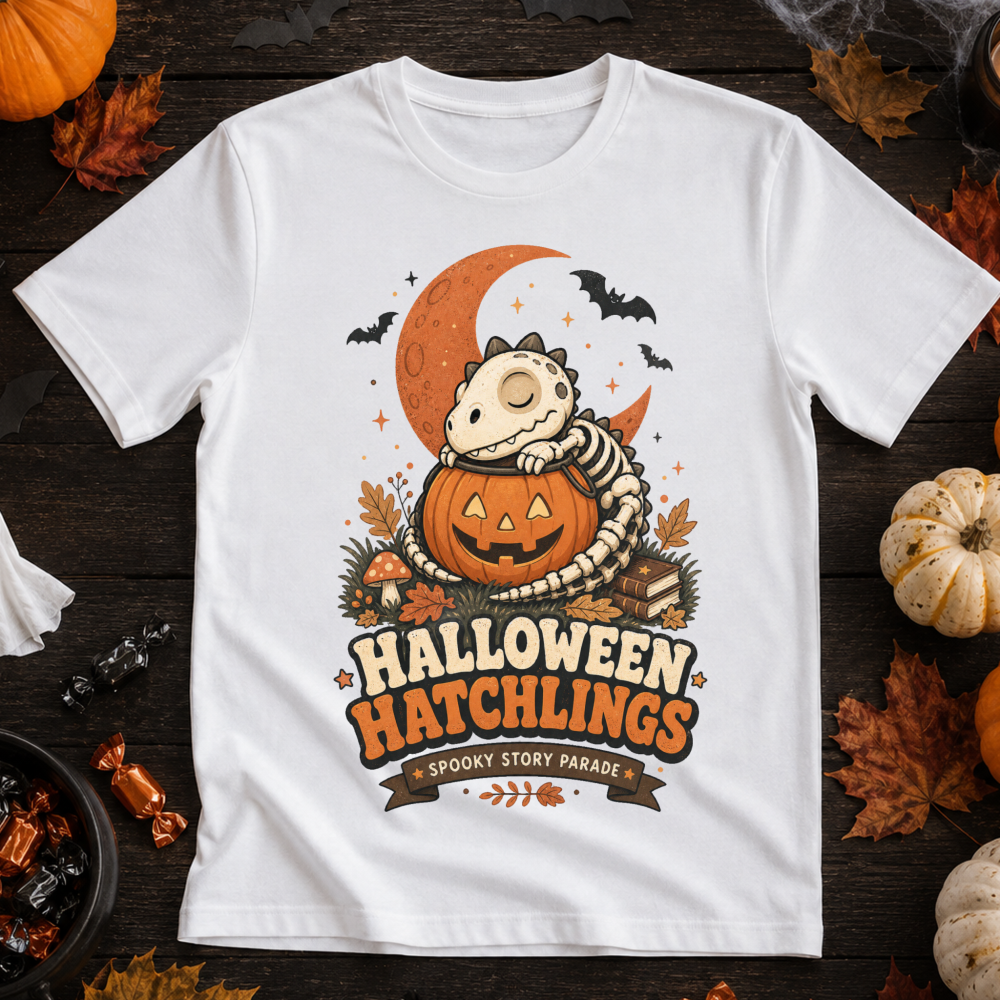 Cartoon Halloween Dinosaur T-Shirt