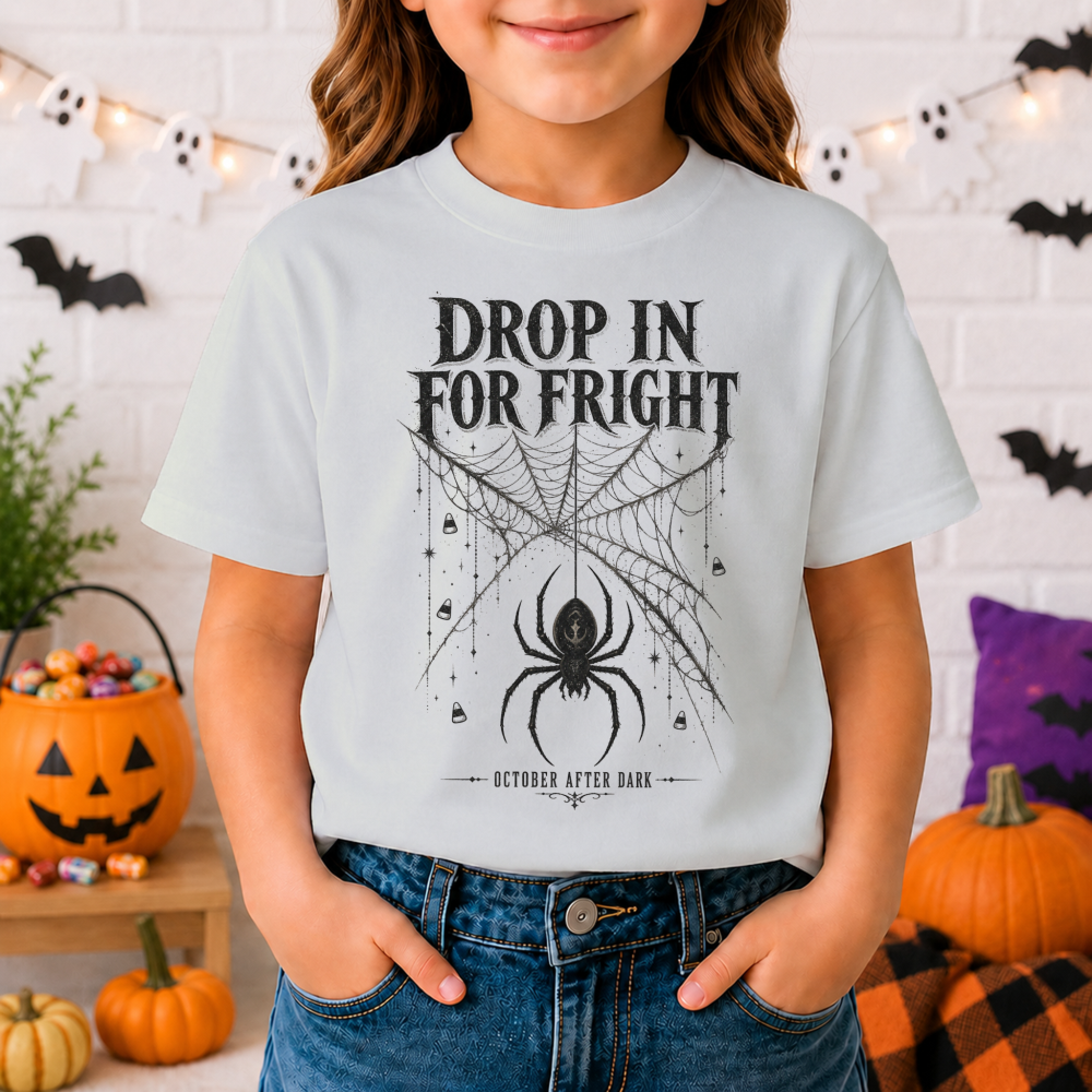 Drop In for Fright Gothic Spider Youth T-Shirt