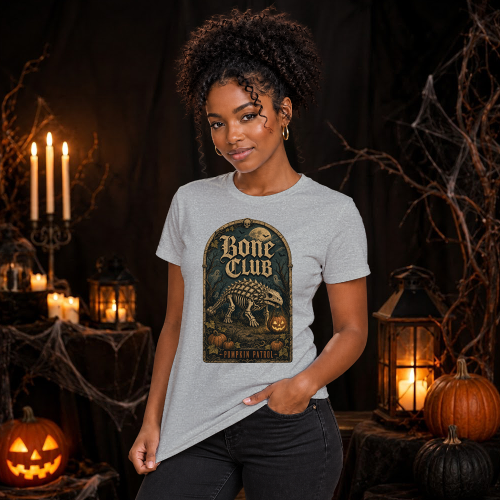Bone Club Pumpkin Patrol Dino T-Shirt