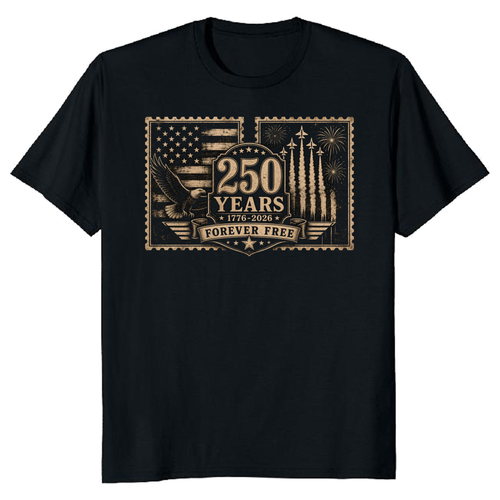 Basic Patriotic American Flag Graphic T-Shirt