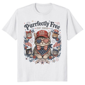 Patriotic Cat T-Shirt - Gift for Cat Lovers