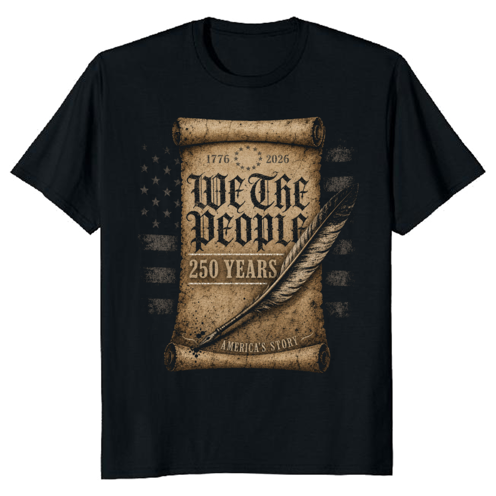 Patriotic American Flag Graphic T-Shirt