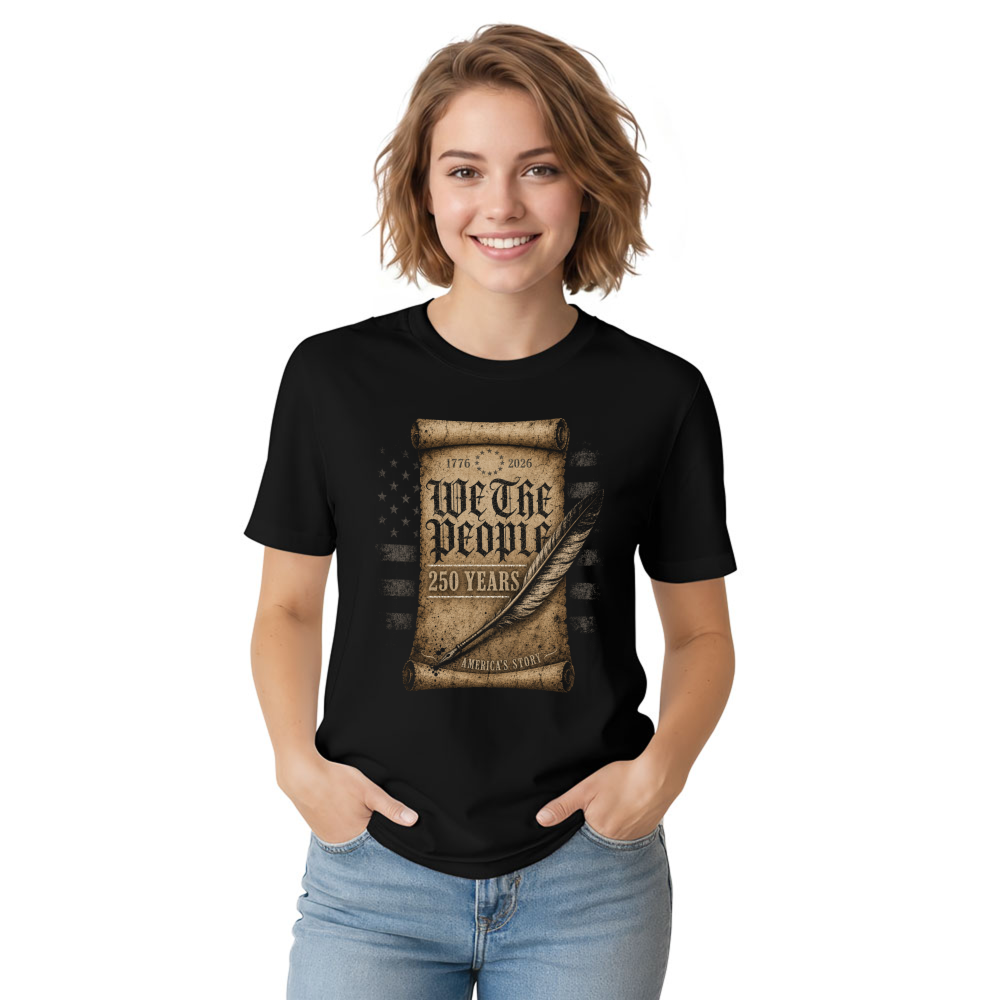 Patriotic American Flag Graphic T-Shirt