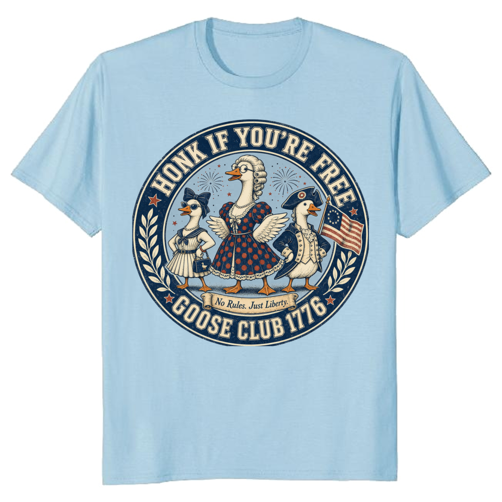 Goose Club Cottagecore Animal Humor Graphic T-Shirt