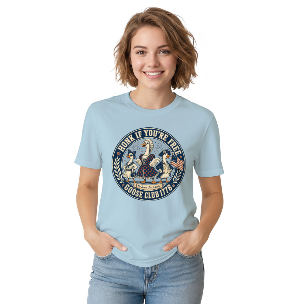 Goose Club Cottagecore Animal Humor Graphic T-Shirt