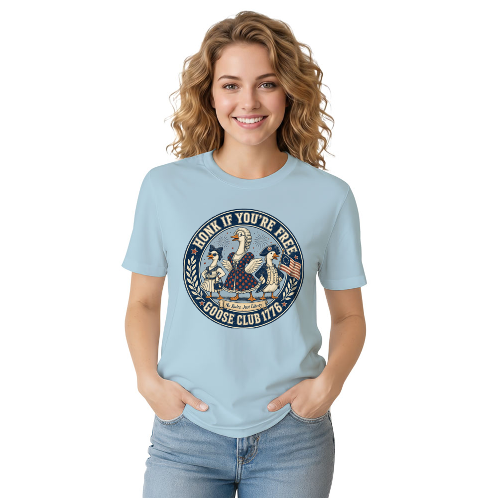 Goose Club Cottagecore Animal Humor Graphic T-Shirt