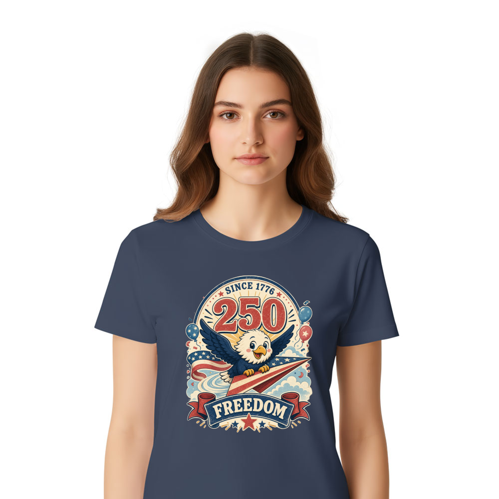 Cute Cartoon Eagles Graphic T-Shirt