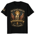 Patriotic Cross Graphic T-Shirt