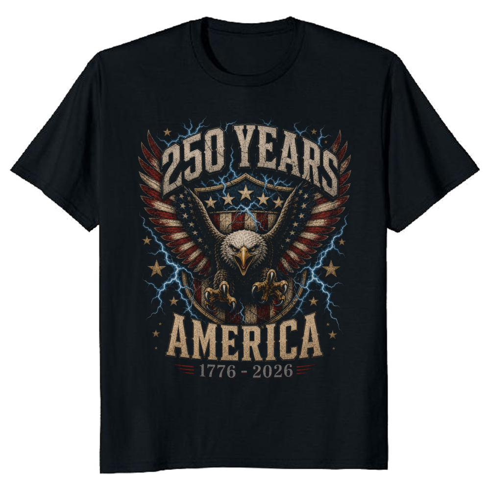 Patriotic Cool Eagles Graphic T-Shirt