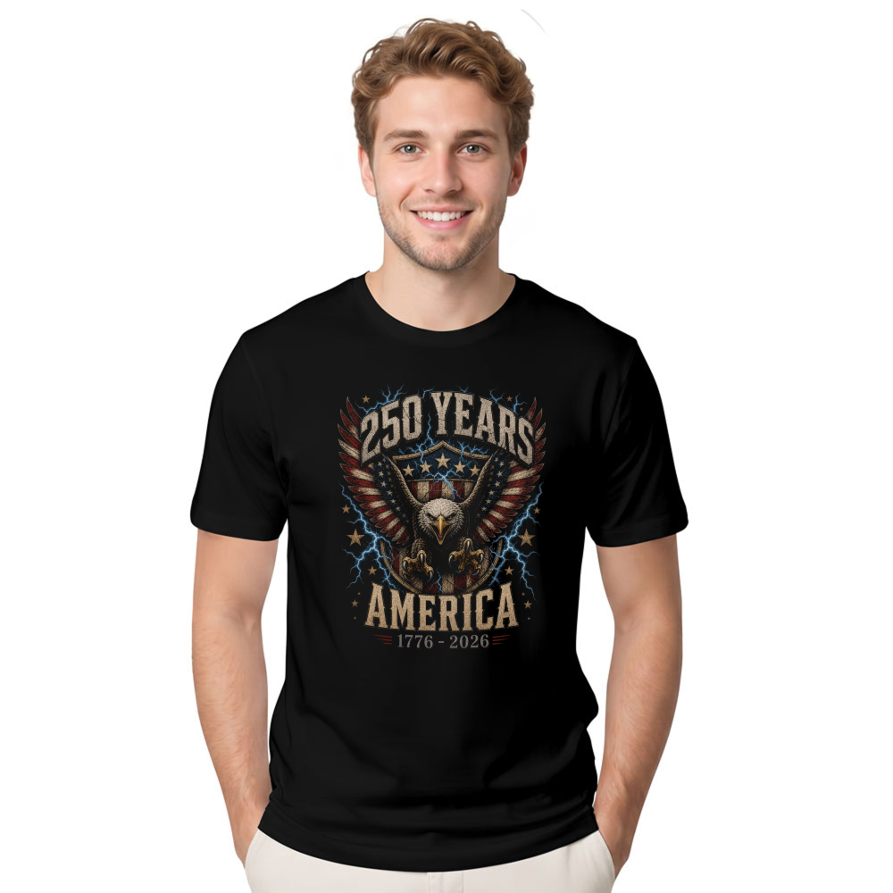 Patriotic Cool Eagles Graphic T-Shirt