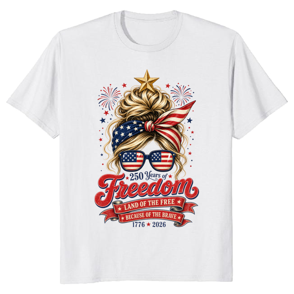 Patriotic Girly Graphic T-Shirt