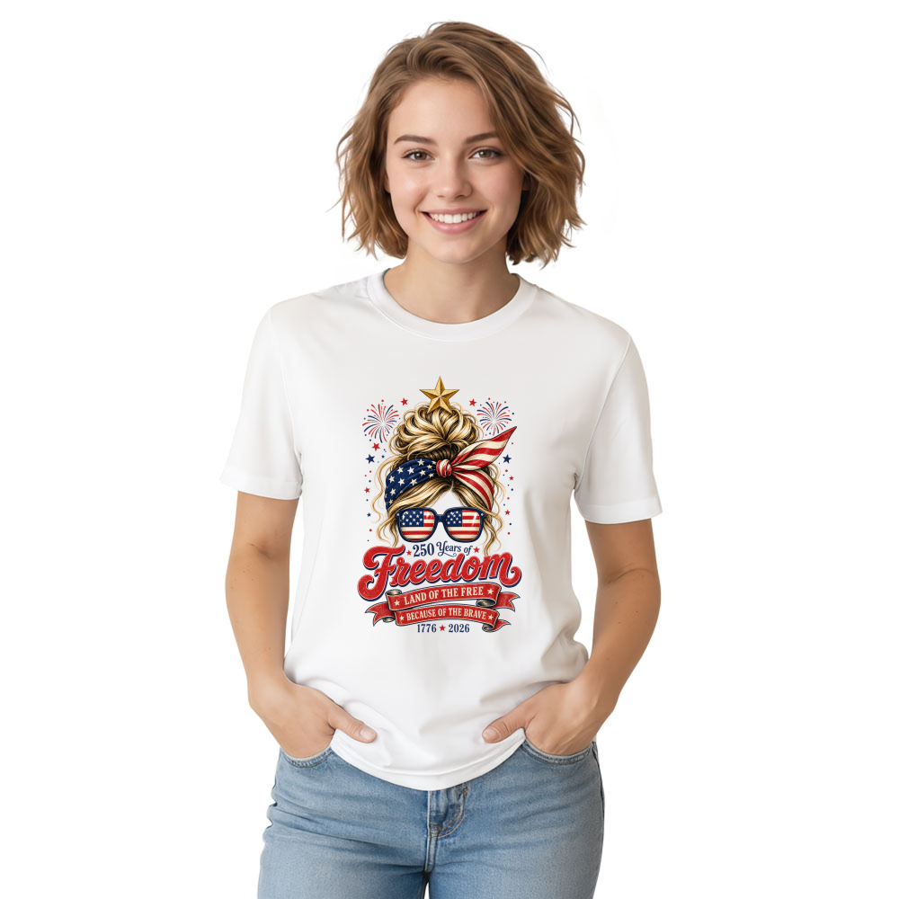 Patriotic Girly Graphic T-Shirt