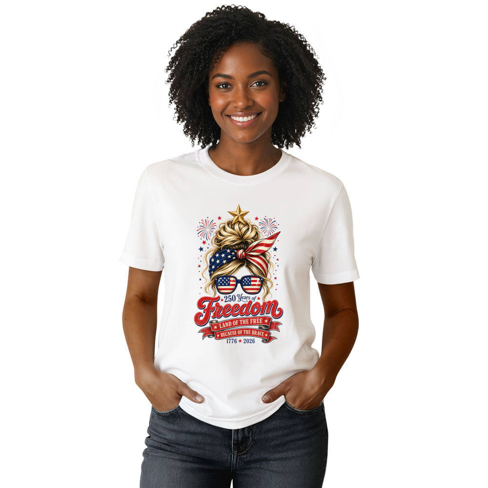 Patriotic Girly Graphic T-Shirt