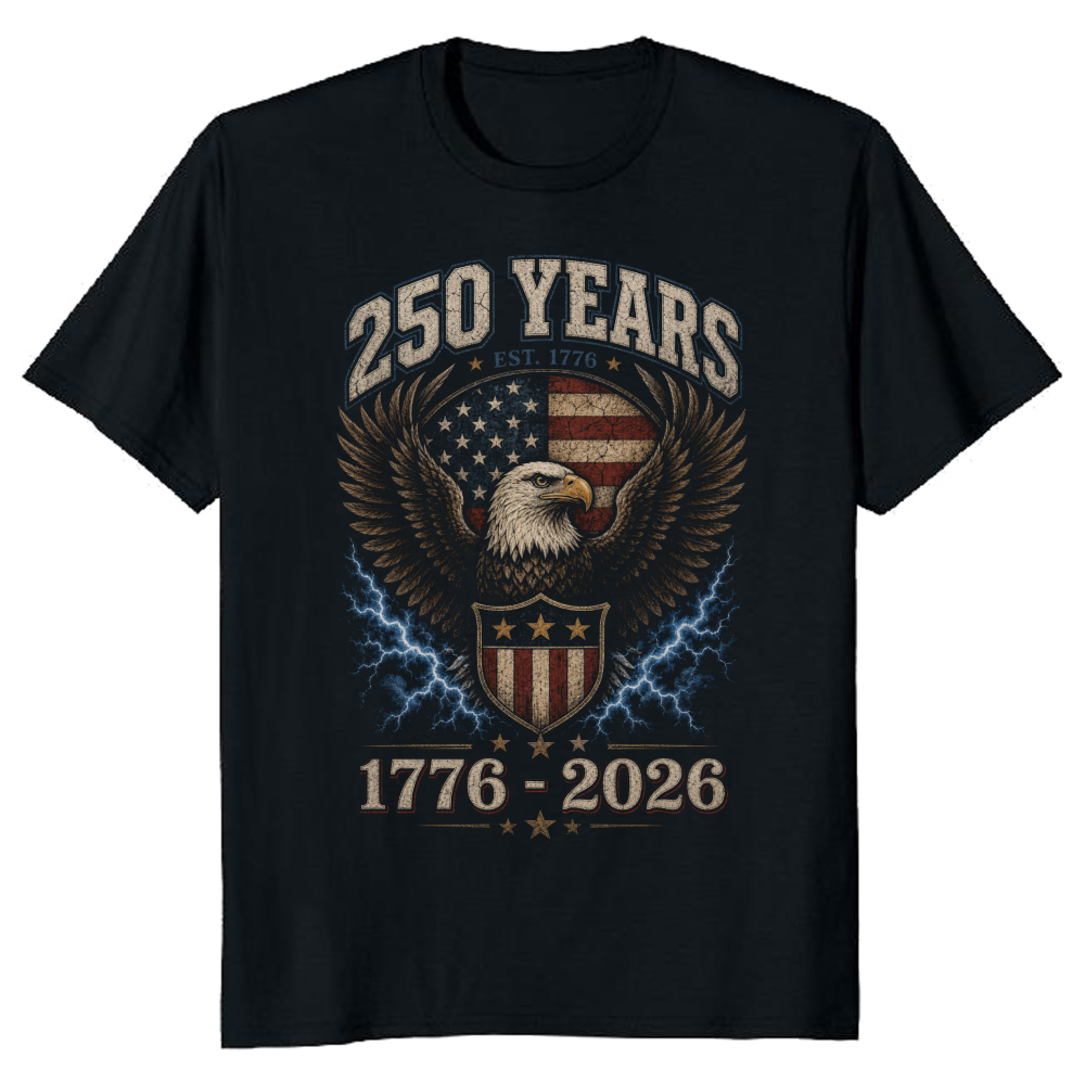 Patriotic Cool Eagles Graphic T-Shirt