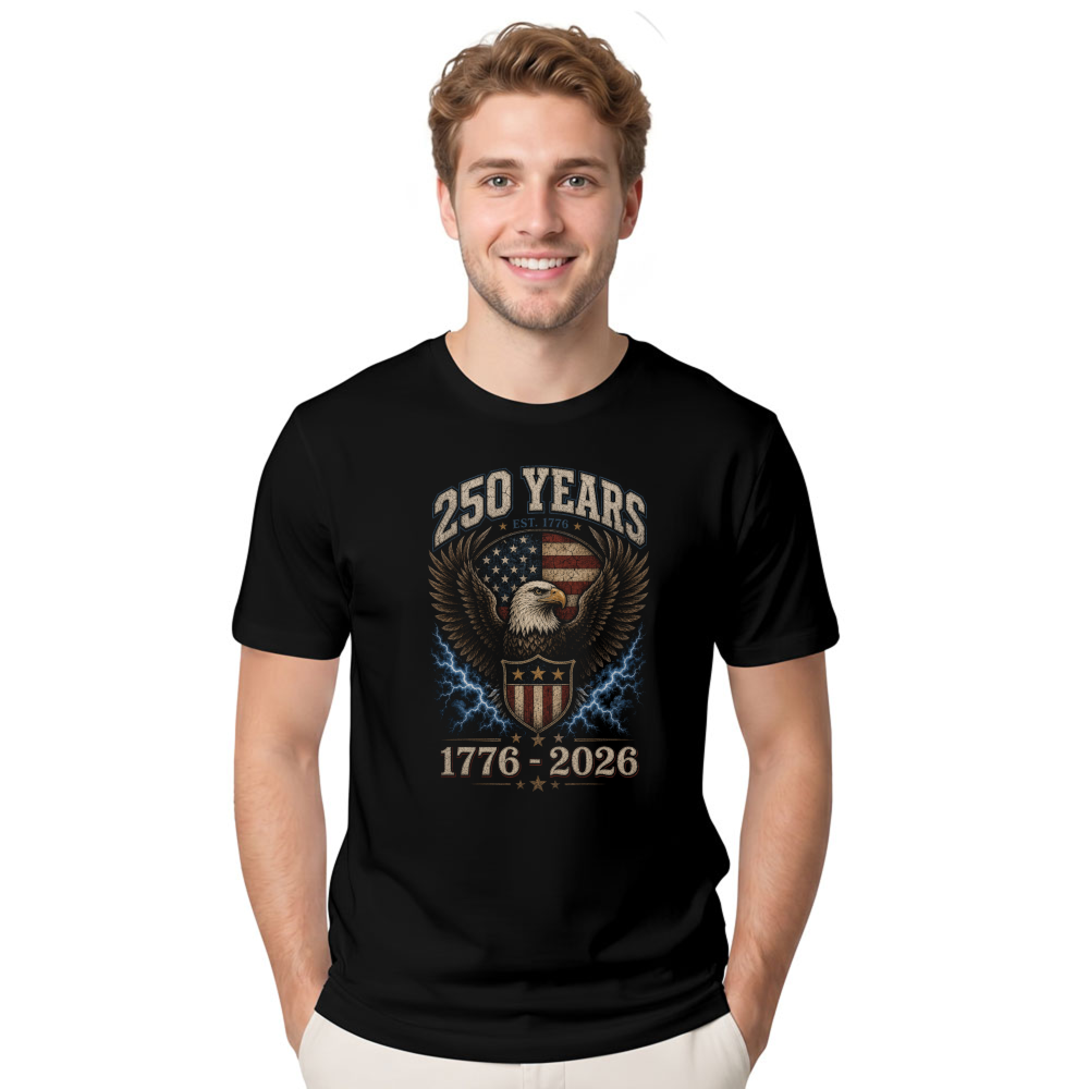 Patriotic Cool Eagles Graphic T-Shirt