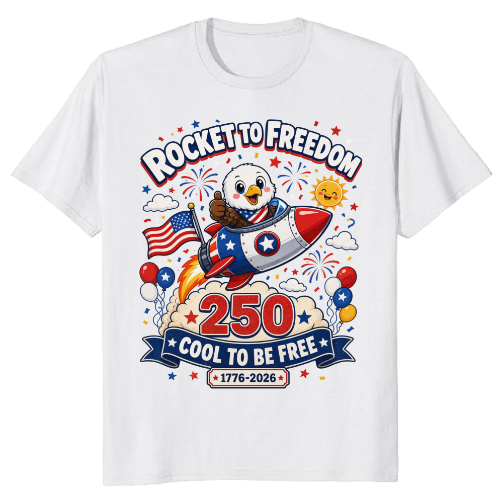 Cartoon Cute Eagles Graphic T-Shirt