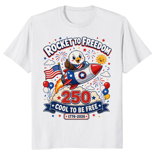 Cartoon Cute Eagles Graphic T-Shirt