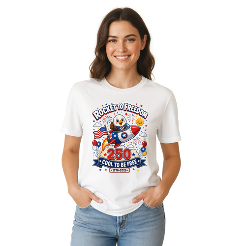 Cartoon Cute Eagles Graphic T-Shirt