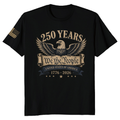 G5000 Vintage 250th Anniversary USA Flag Patriotic Graphic T-Shirt