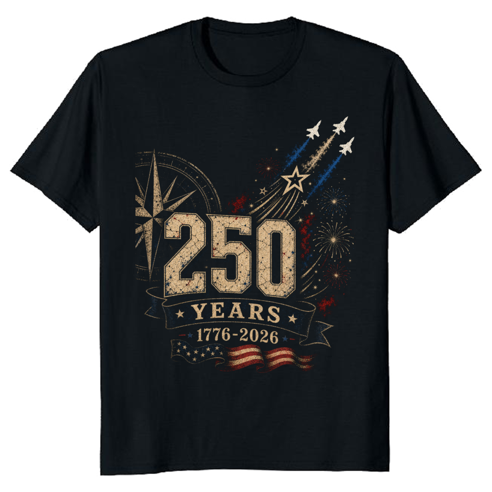 Basic Patriotic USA Pride Stars and Stripes Graphic T-Shirt