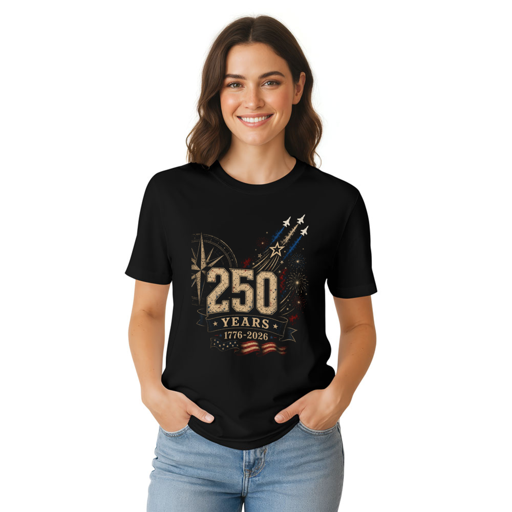 Basic Patriotic USA Pride Stars and Stripes Graphic T-Shirt